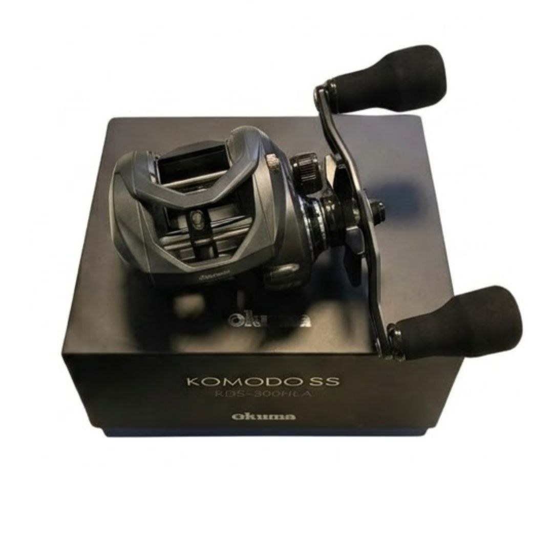 Carretilha Okuma Komodo KDS-300HLA 9Rol. Drag 13kg 7.2:1 — Ideal para Robalo e Dourado | Original com Garantia
