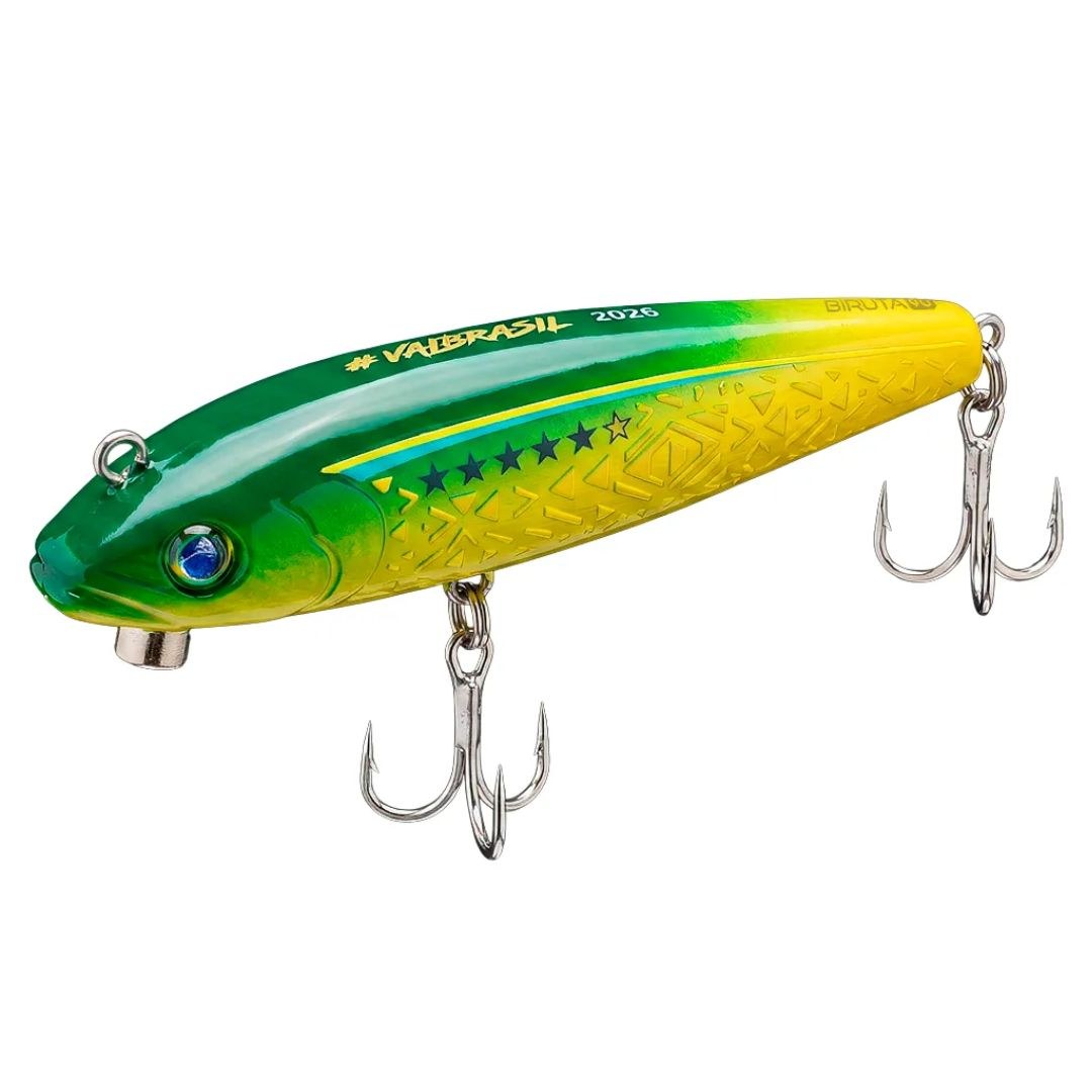 Isca Deconto Biruta 90 Ultimate #VaiBrasil - 9cm 14g — Ideal para Tucunaré e Traíra | Original com Garantia