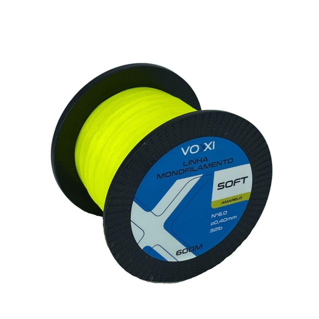 Linha Mono Voxxi Soft - Amarela - 600mt — Ideal para Tucunaré e Traíra | Original com Garantia